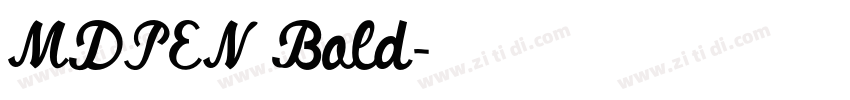 MDPEN Bold字体转换